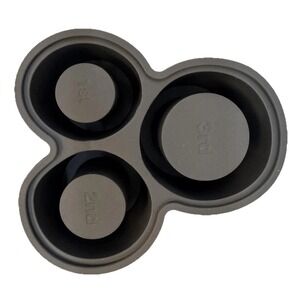 3-Ring Silicone Ice Cube Tray for Stanley Cup Tumbler Ice Cube Mold Grey No Lid